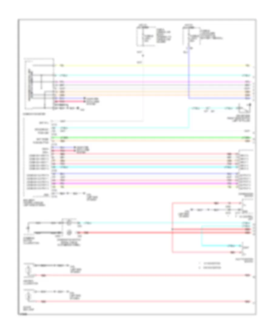 Instrument Illumination Wiring Diagram Convertible 1 of 2 for Nissan Murano LE 2012