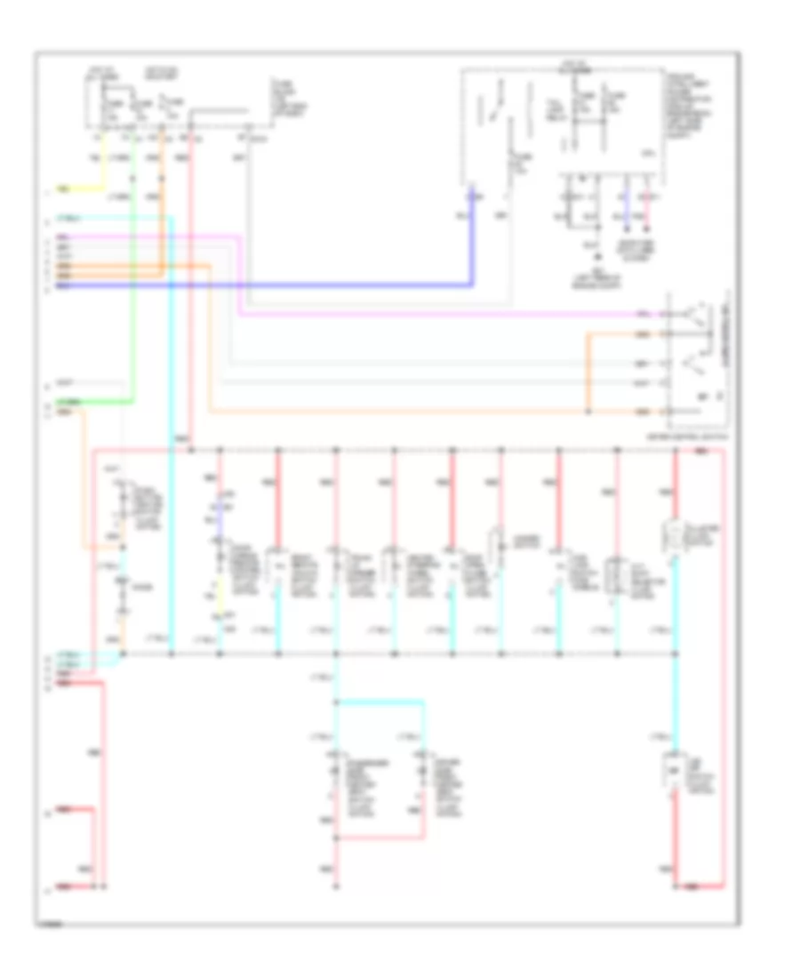 Instrument Illumination Wiring Diagram Convertible 2 of 2 for Nissan Murano LE 2012