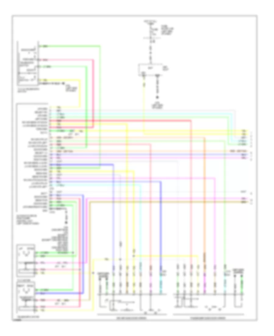 Memory Systems Wiring Diagram 1 of 4 for Nissan Murano LE 2012