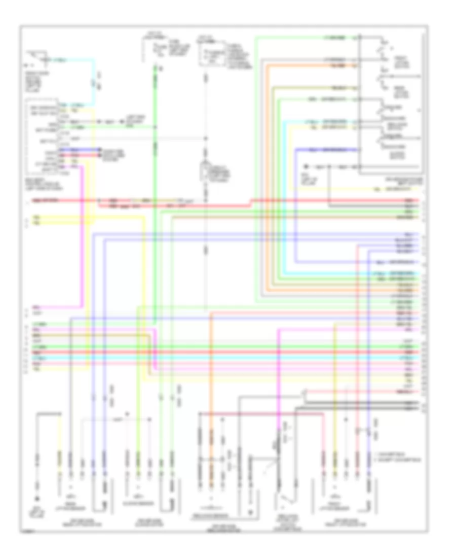 Memory Systems Wiring Diagram 3 of 4 for Nissan Murano LE 2012