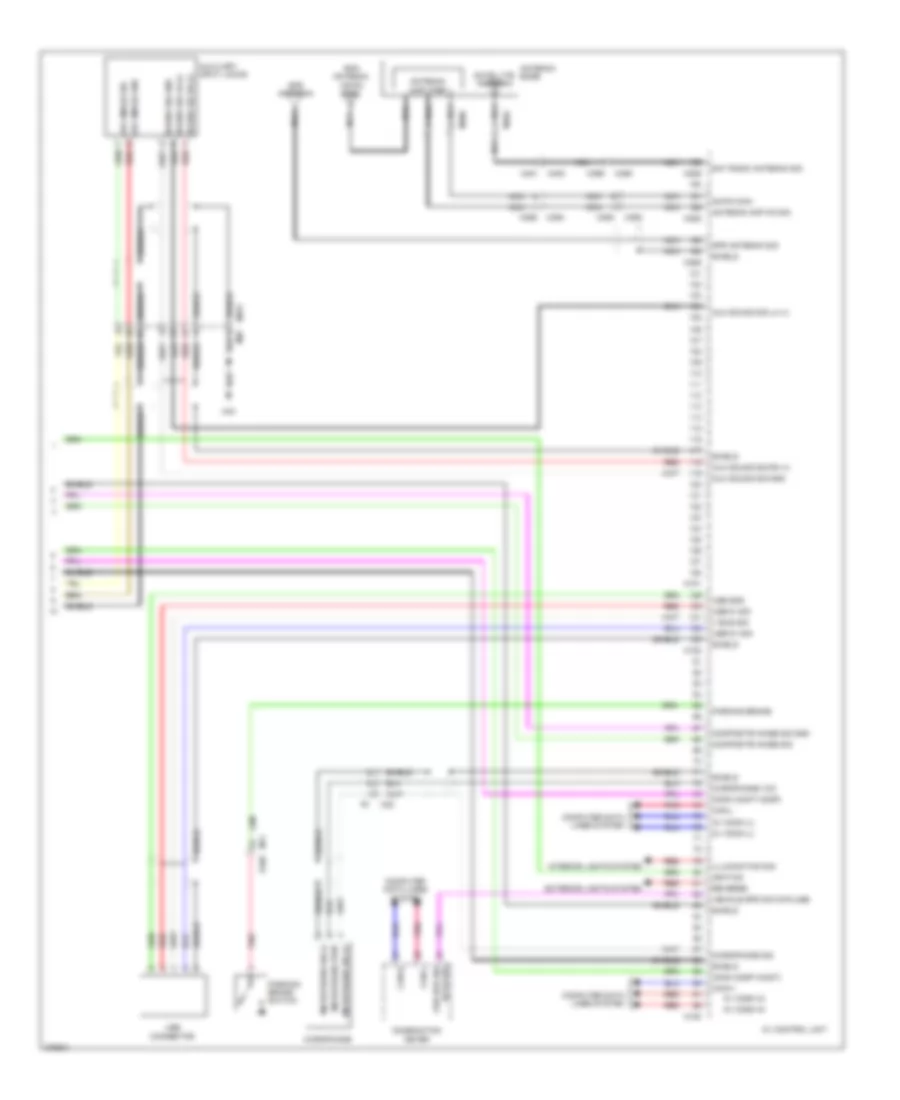 Navigation Wiring Diagram Convertible 3 of 3 for Nissan Murano LE 2012