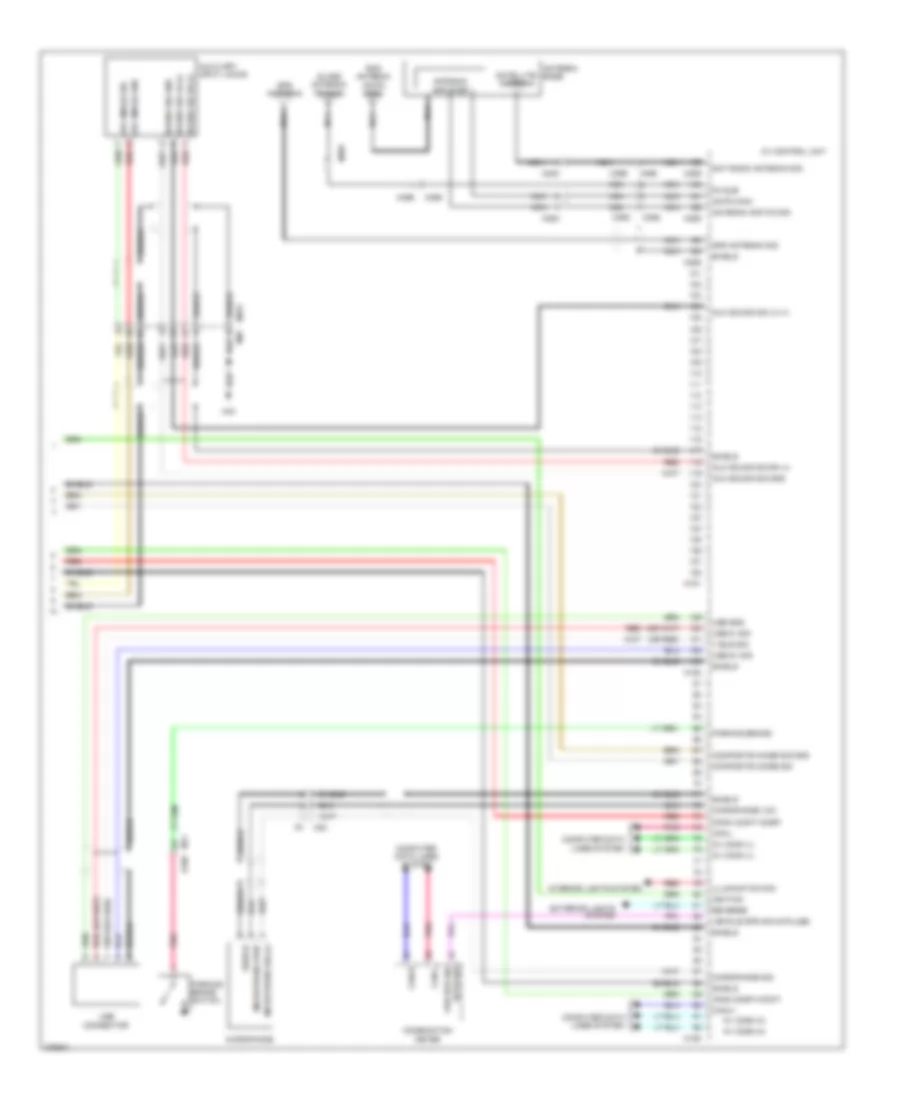 Navigation Wiring Diagram Except Convertible 3 of 3 for Nissan Murano LE 2012