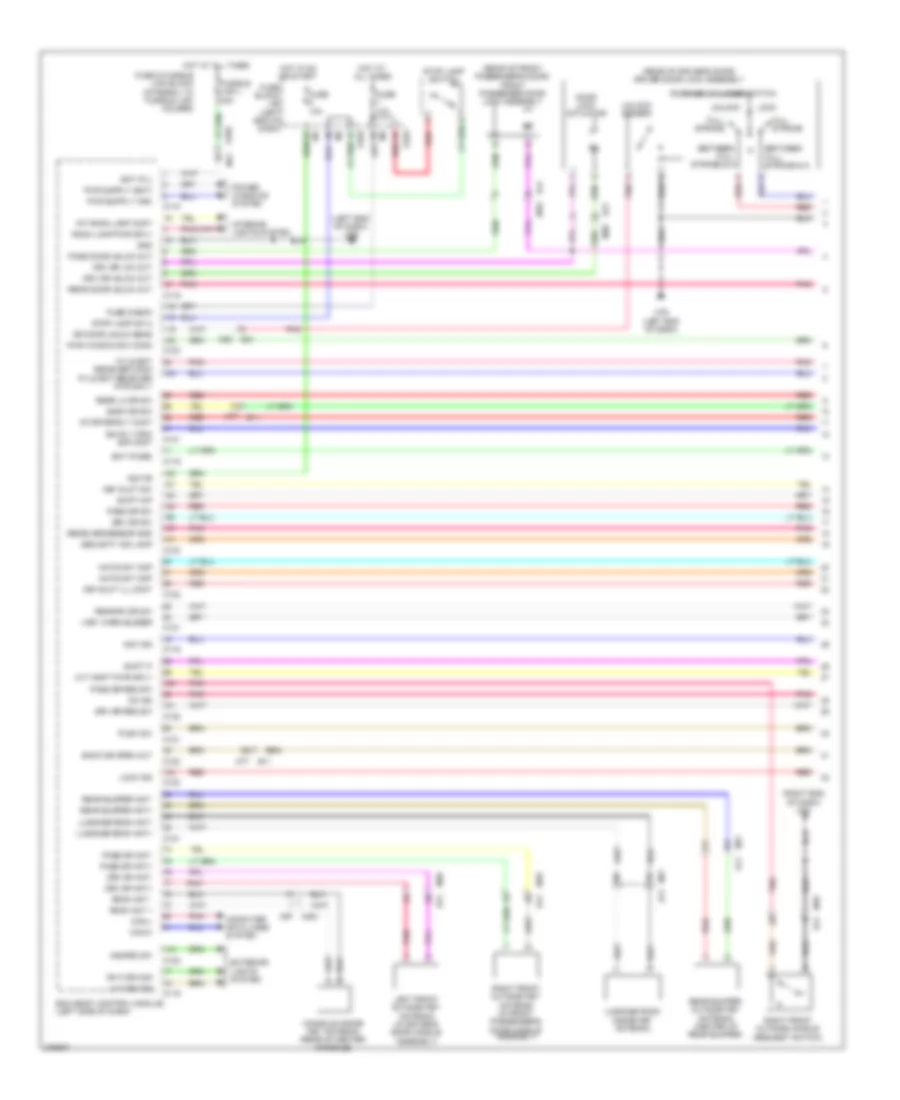 Power Door Locks Wiring Diagram Except Convertible 1 of 3 for Nissan Murano LE 2012