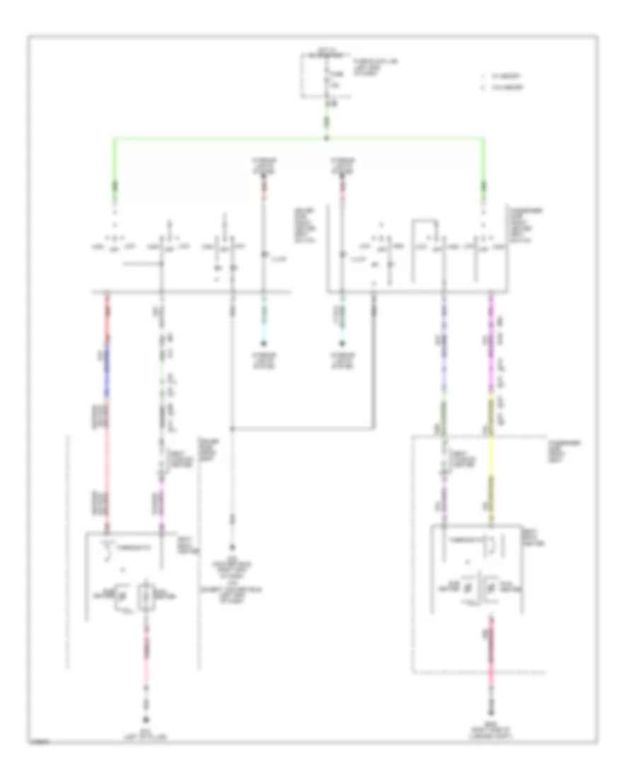 Front Heated Seats Wiring Diagram for Nissan Murano LE 2012