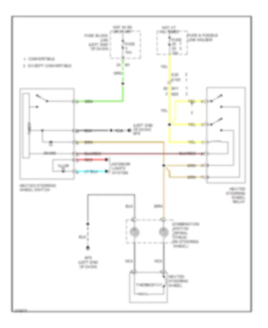 Heated Steering Wheel Wiring Diagram for Nissan Murano LE 2012