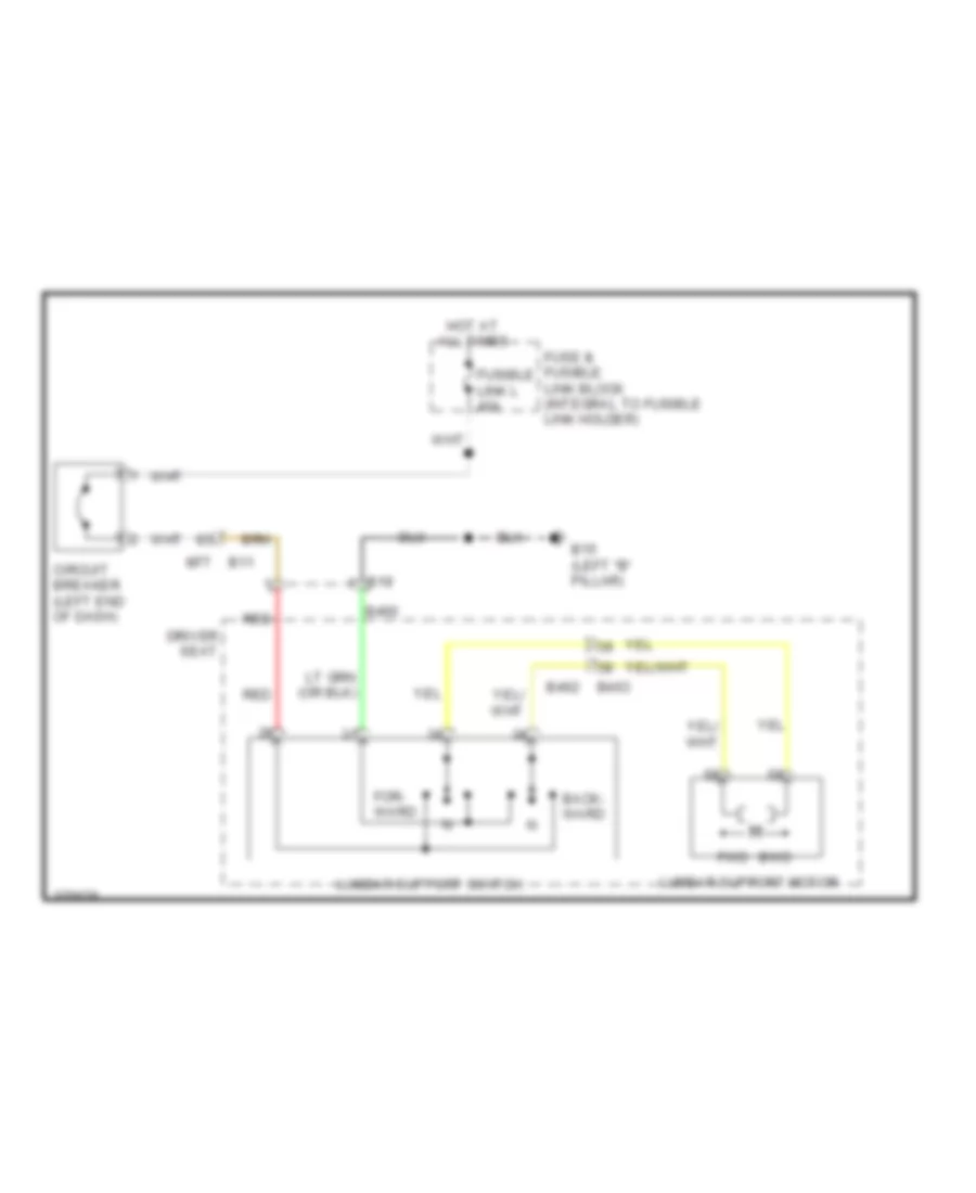 Lumbar Wiring Diagram Convertible for Nissan Murano LE 2012