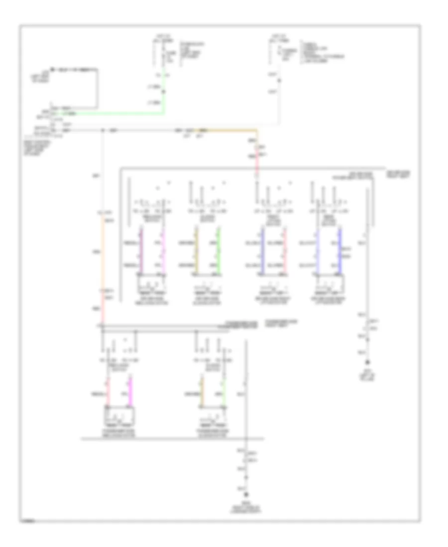 Power Seat Wiring Diagram for Nissan Murano LE 2012