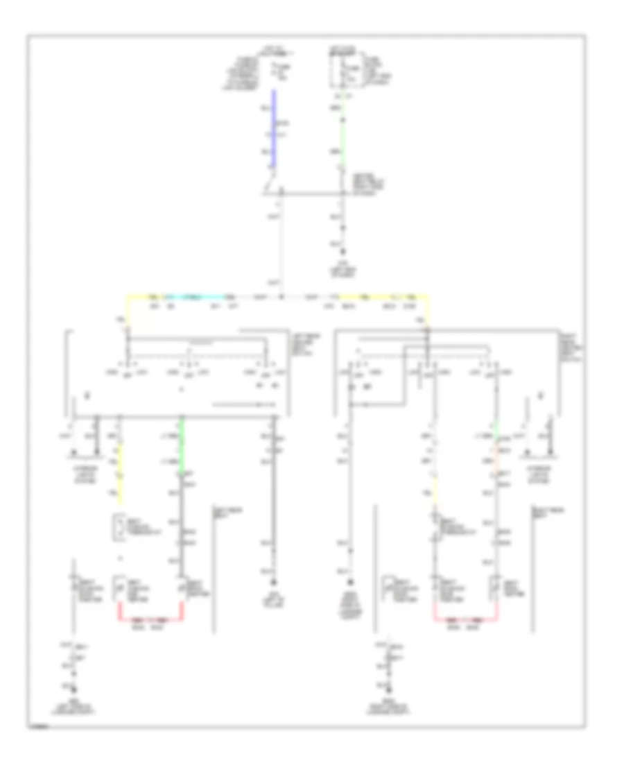 Rear Heated Seats Wiring Diagram for Nissan Murano LE 2012