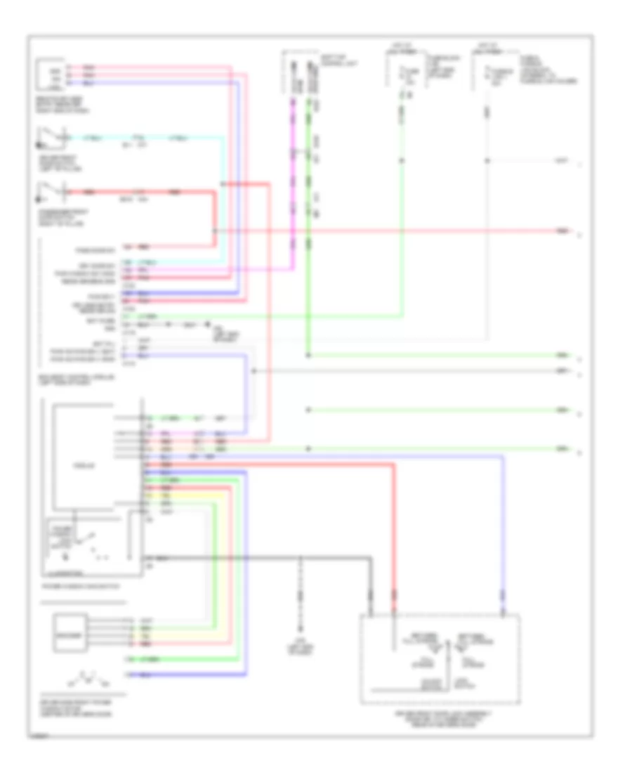 Power Windows Wiring Diagram Convertible 1 of 2 for Nissan Murano LE 2012