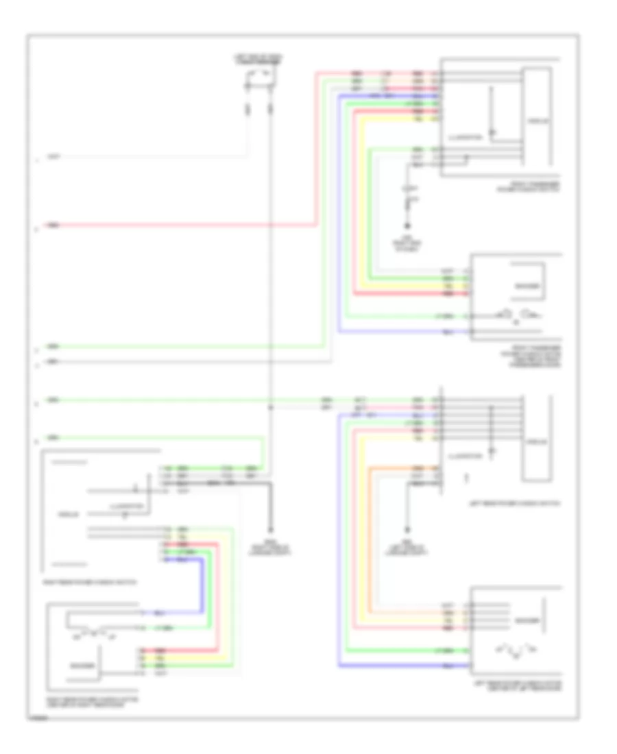 Power Windows Wiring Diagram Convertible 2 of 2 for Nissan Murano LE 2012