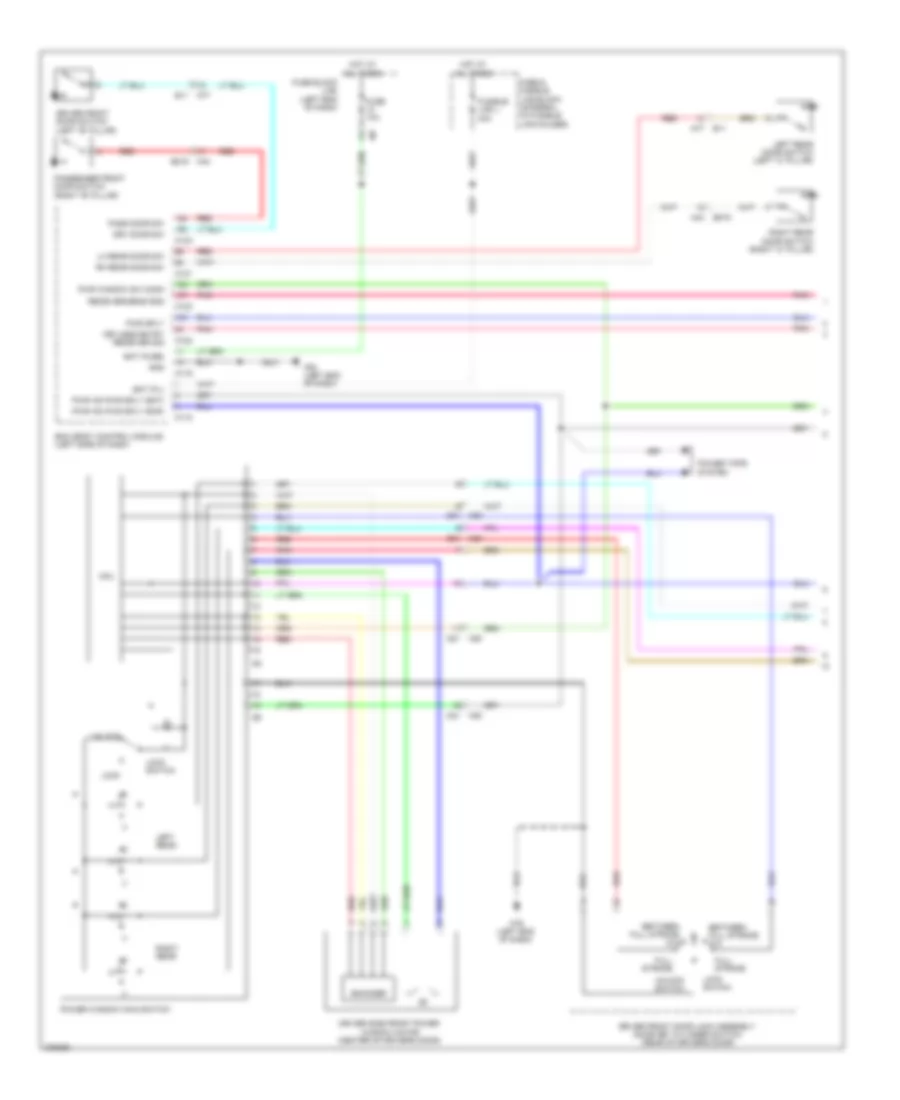 Power Windows Wiring Diagram Except Convertible 1 of 2 for Nissan Murano LE 2012