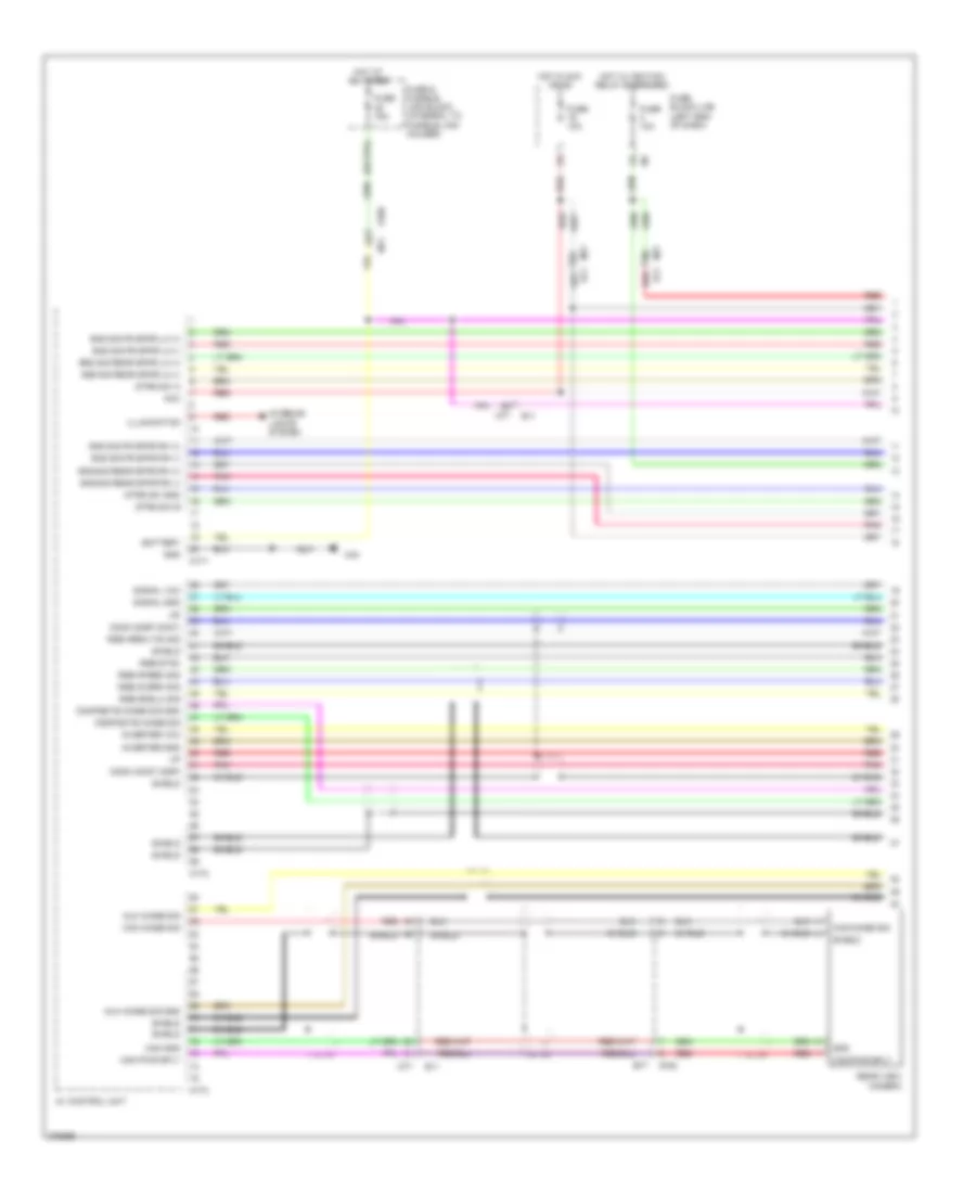 Base Radio Wiring Diagram Except Convertible with Color Display 1 of 4 for Nissan Murano LE 2012