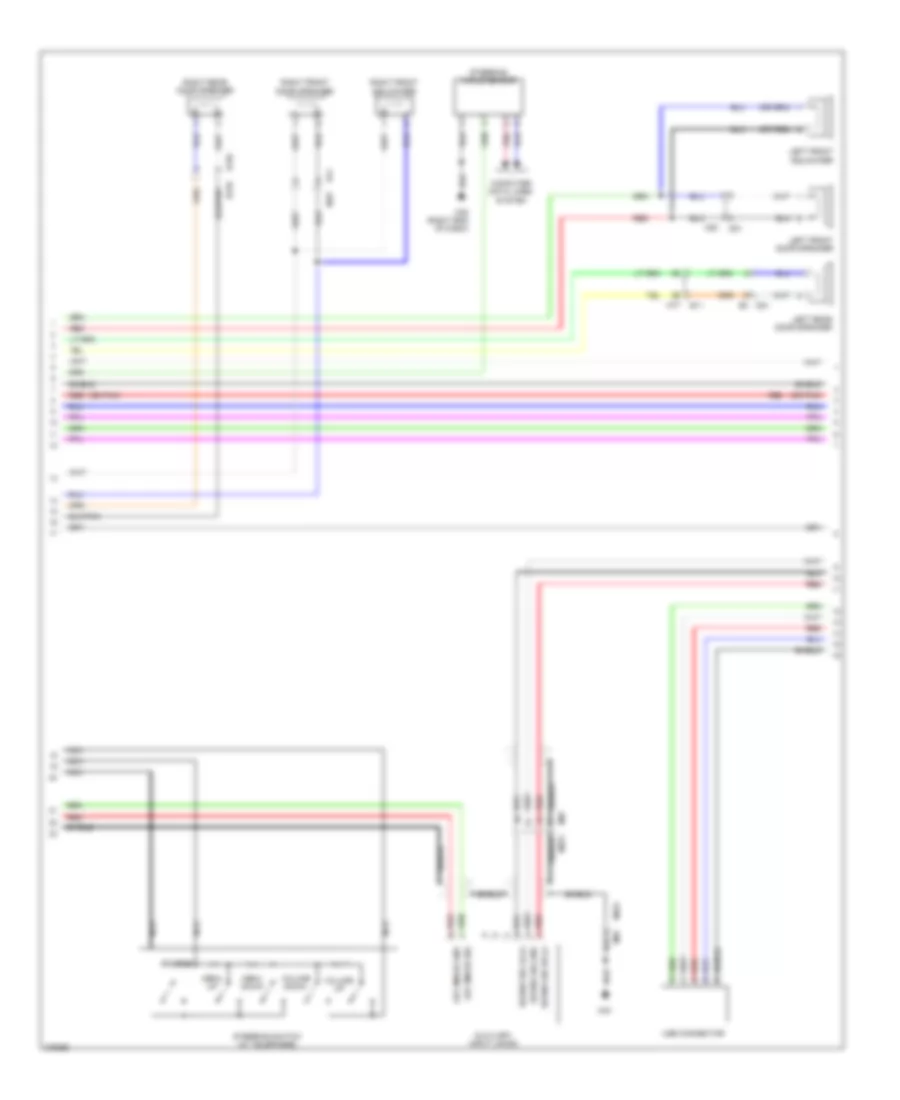 Base Radio Wiring Diagram Except Convertible with Color Display 3 of 4 for Nissan Murano LE 2012