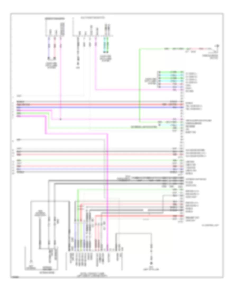 Base Radio Wiring Diagram Except Convertible with Color Display 4 of 4 for Nissan Murano LE 2012