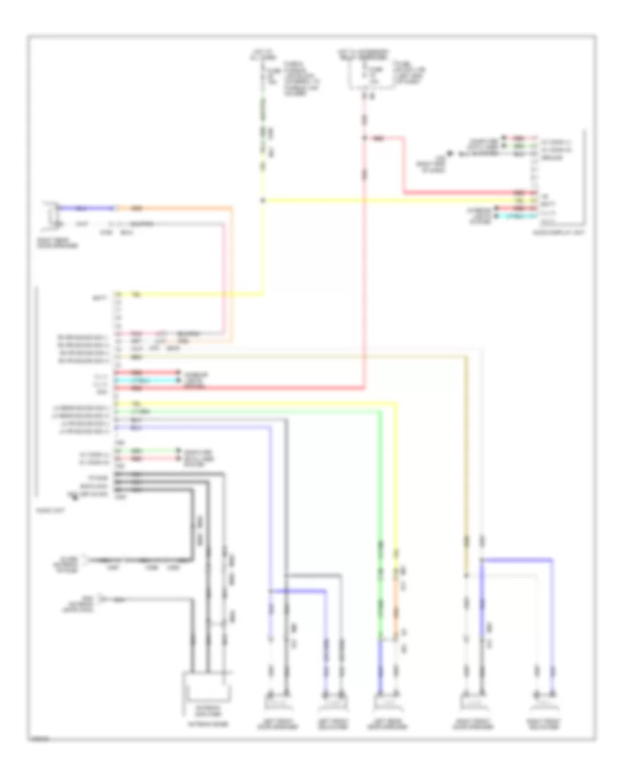 Base Radio Wiring Diagram Except Convertible without Color Display for Nissan Murano LE 2012