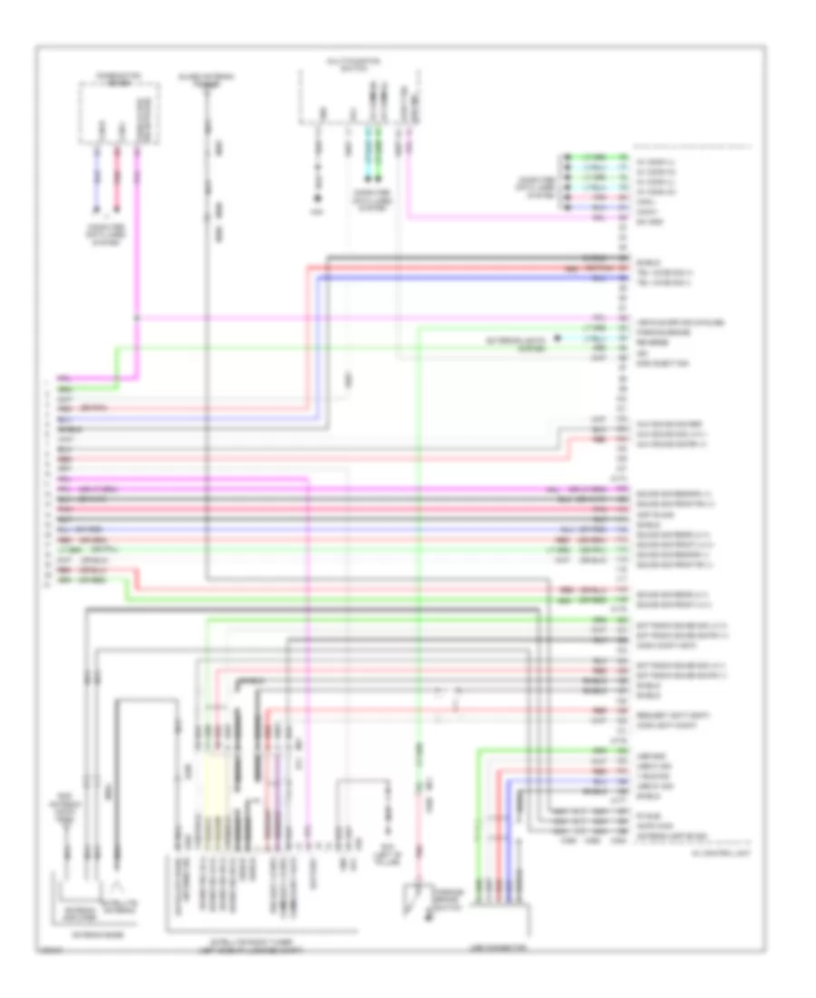 Bose Radio Wiring Diagram Except Convertible without Navigation 4 of 4 for Nissan Murano LE 2012