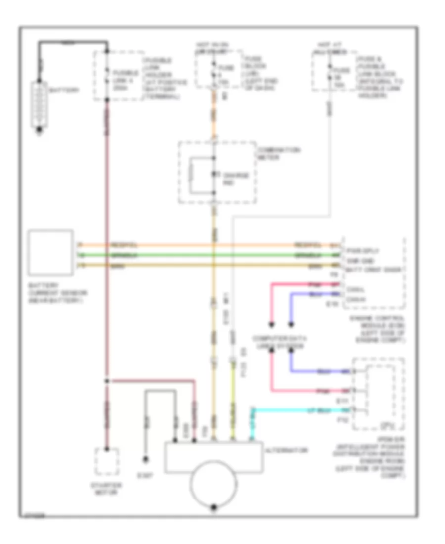 Charging Wiring Diagram for Nissan Murano LE 2012