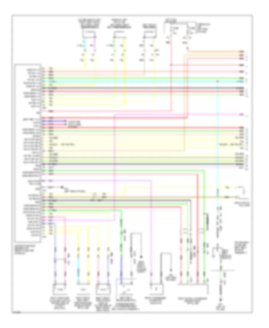 Supplemental Restraints Wiring Diagram Convertible 1 of 2 for Nissan Murano LE 2012