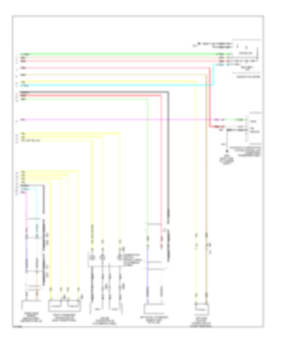 Supplemental Restraints Wiring Diagram Except Convertible 2 of 2 for Nissan Murano LE 2012