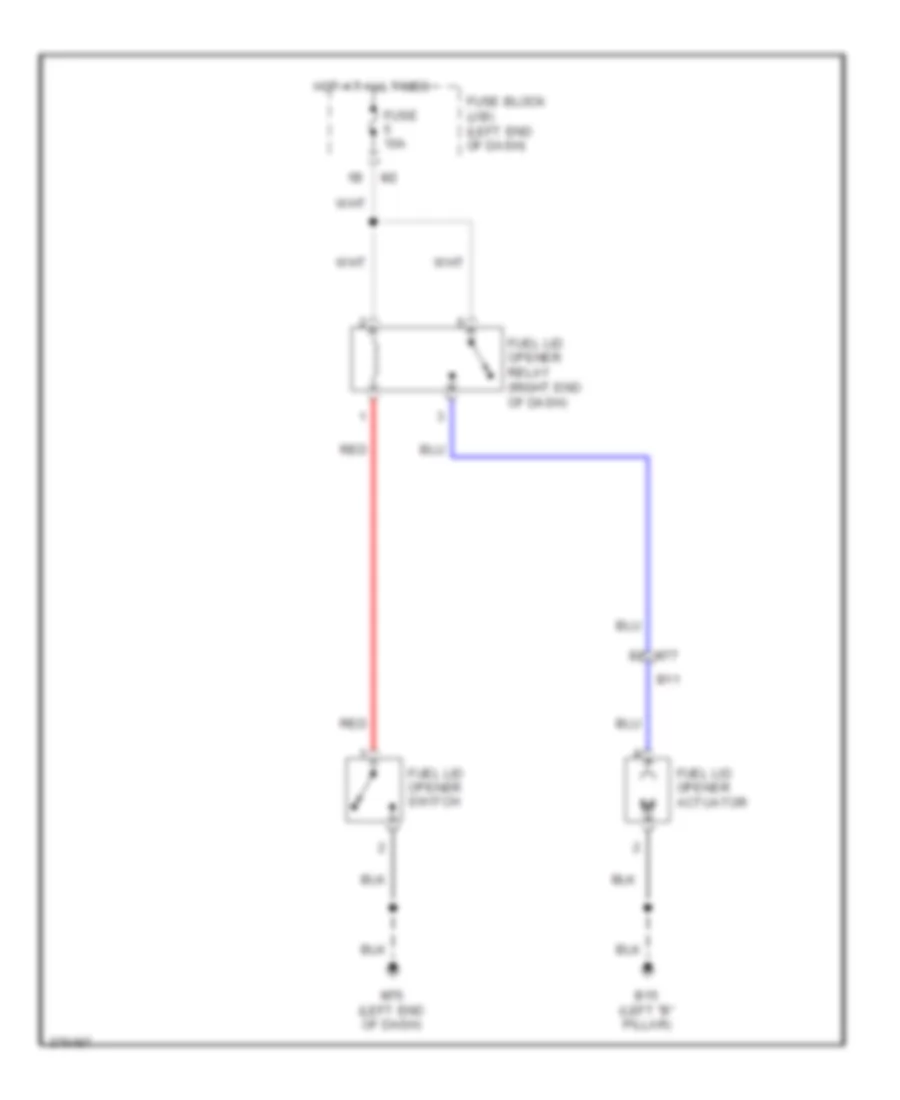 Fuel Door Release Wiring Diagram for Nissan Murano LE 2012