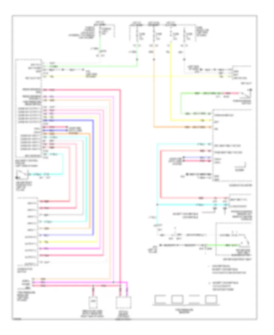 Warning Systems Wiring Diagram for Nissan Murano LE 2012