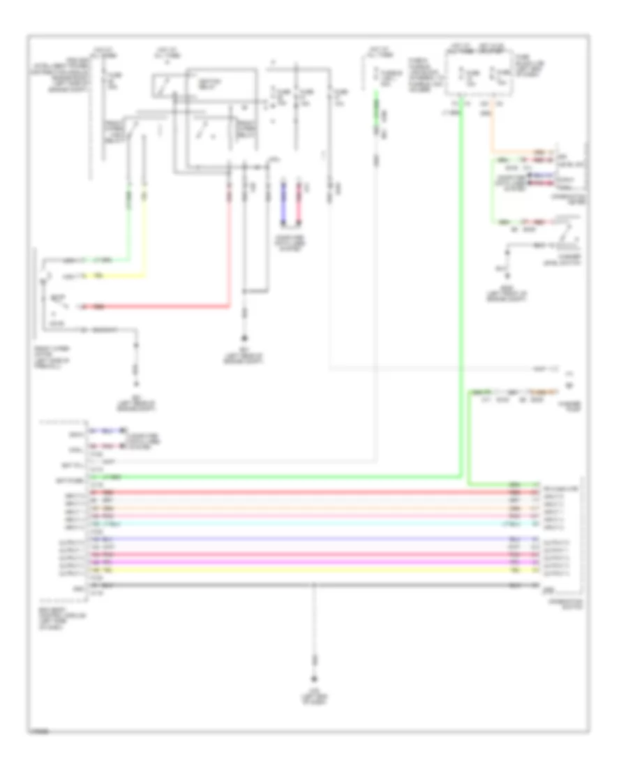 Front Wiper Washer Wiring Diagram Convertible for Nissan Murano LE 2012