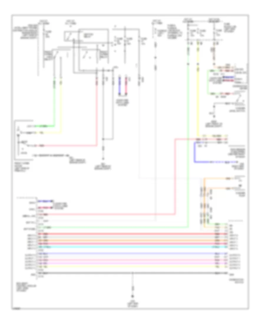 Front Wiper Washer Wiring Diagram Except Convertible for Nissan Murano LE 2012