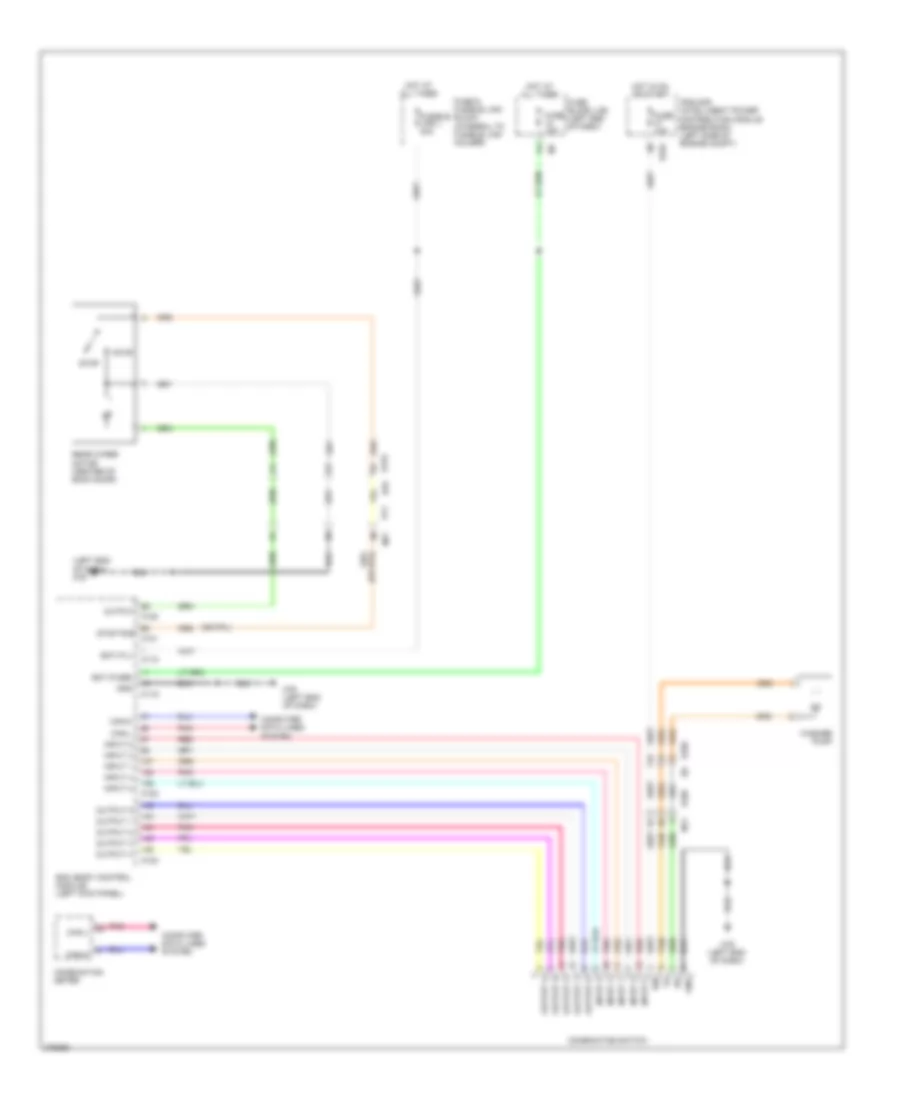 Rear Wiper Washer Wiring Diagram Except Convertible for Nissan Murano LE 2012