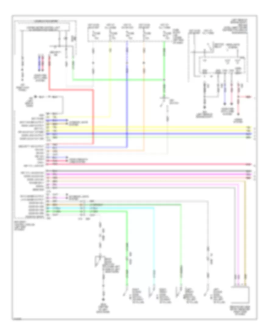 Forced Entry Wiring Diagram 1 of 2 for Nissan NV200 S 2014