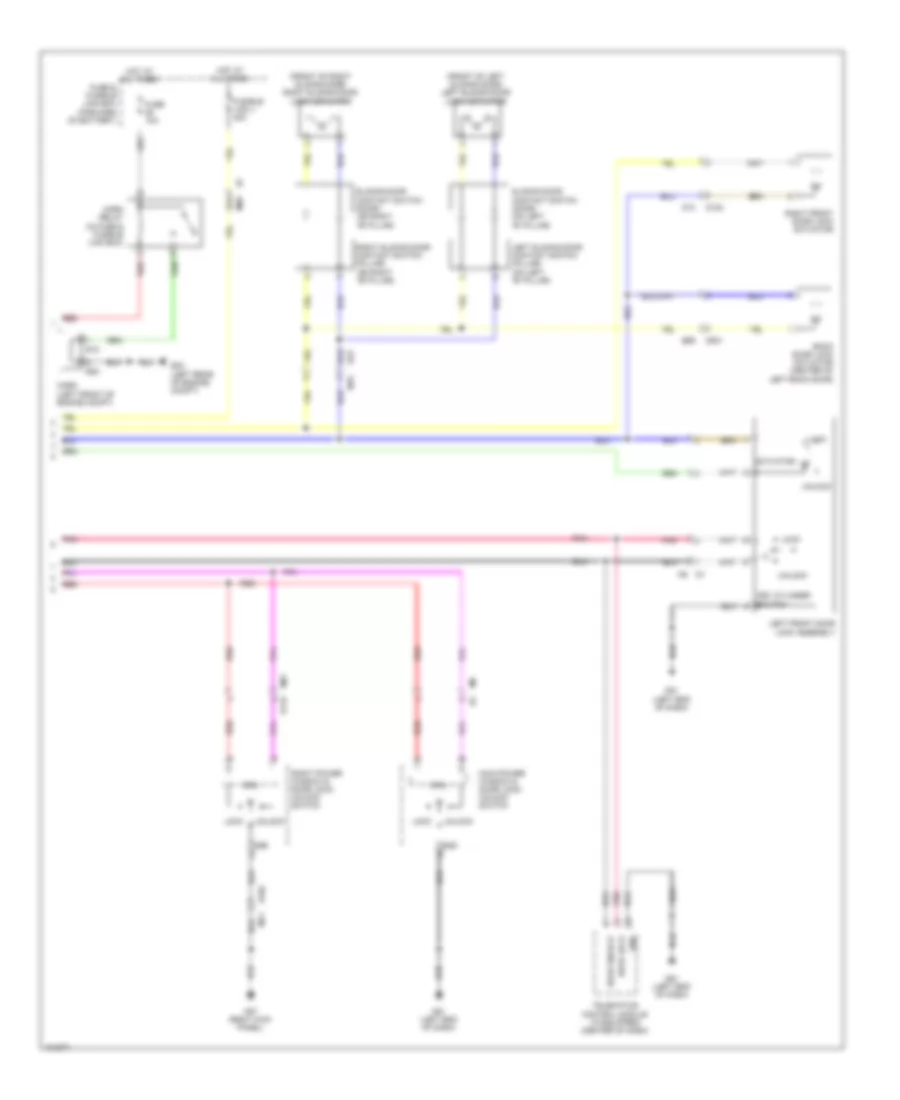 Forced Entry Wiring Diagram 2 of 2 for Nissan NV200 S 2014