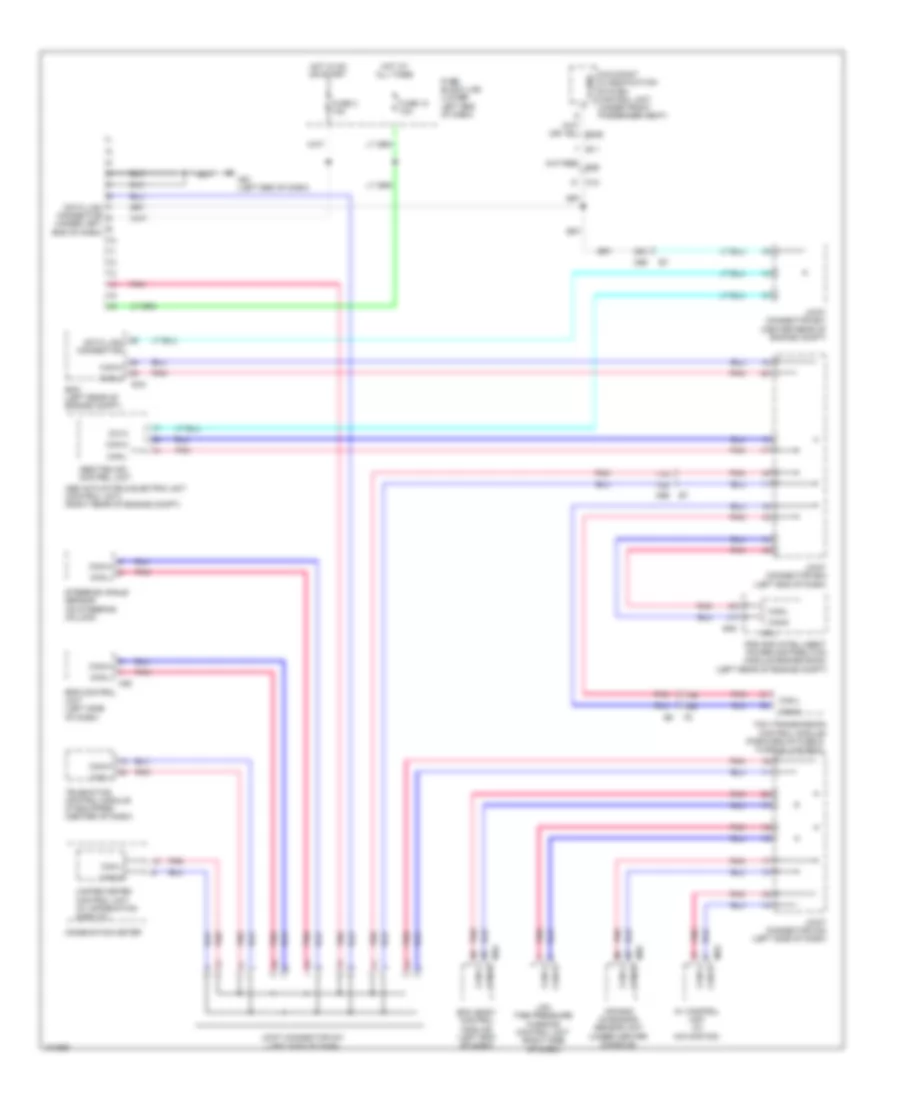 Computer Data Lines Wiring Diagram for Nissan NV200 S 2014