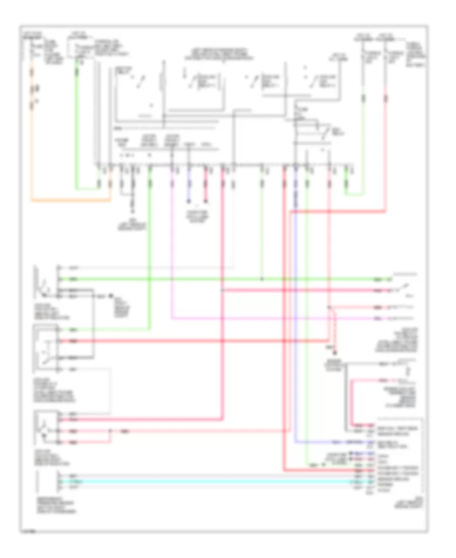 Cooling Fan Wiring Diagram for Nissan NV200 S 2014