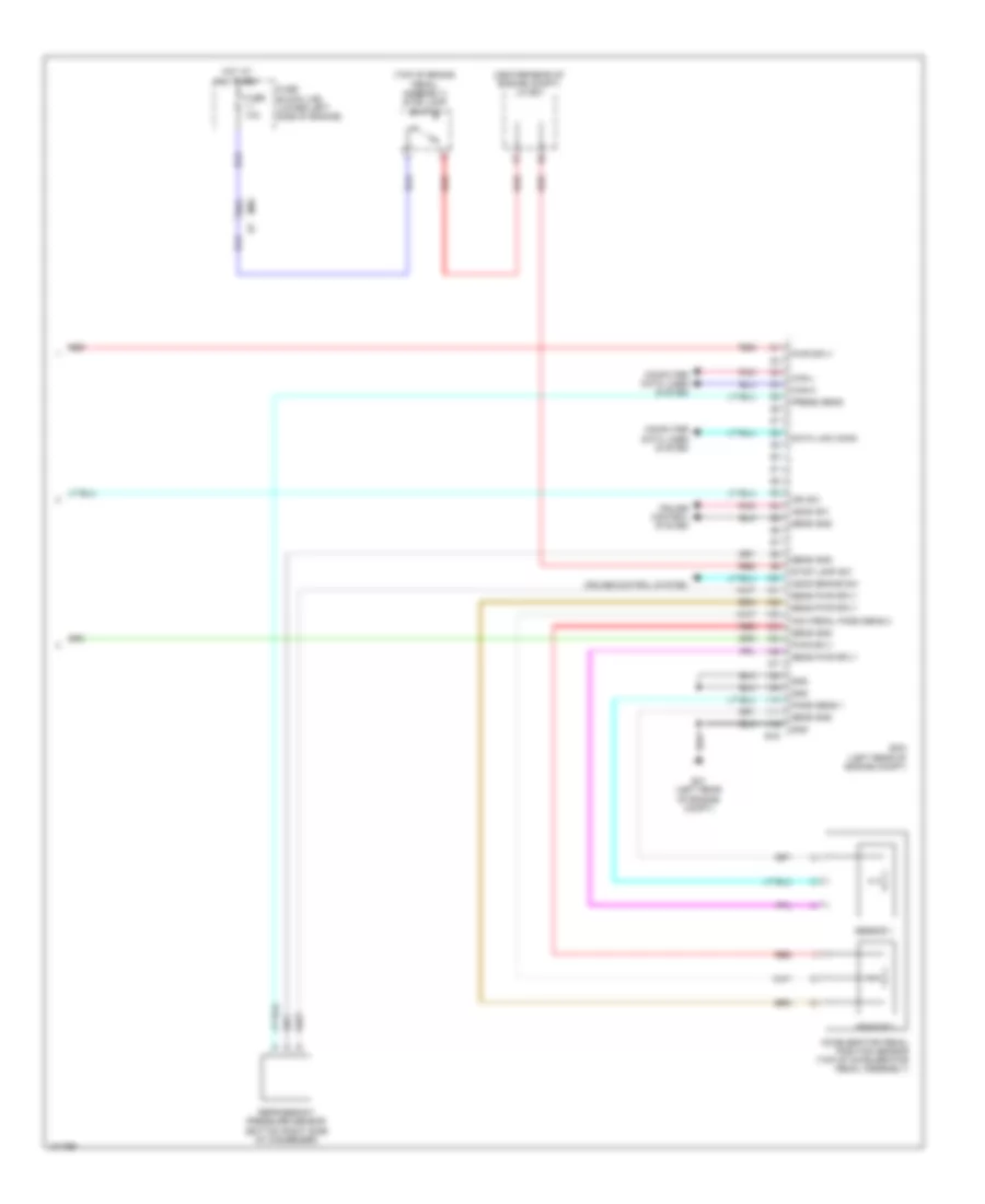 2.0L, Engine Performance Wiring Diagram (5 of 5) for Nissan NV200 S 2014