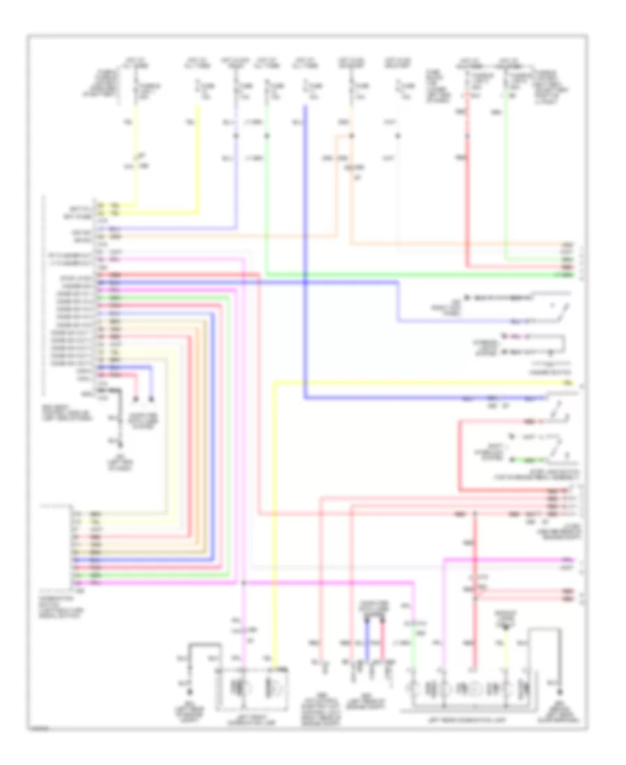 Exterior Lamps Wiring Diagram (1 of 2) for Nissan NV200 S 2014