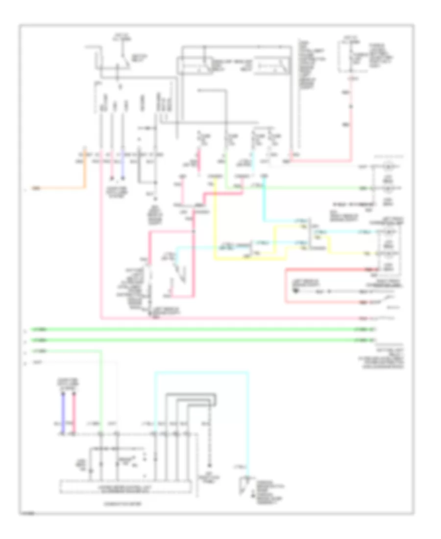 Headlights Wiring Diagram 2 of 2 for Nissan NV200 S 2014