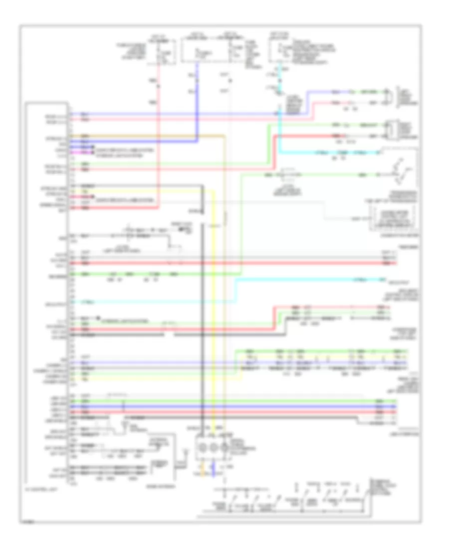 Navigation Wiring Diagram for Nissan NV200 S 2014