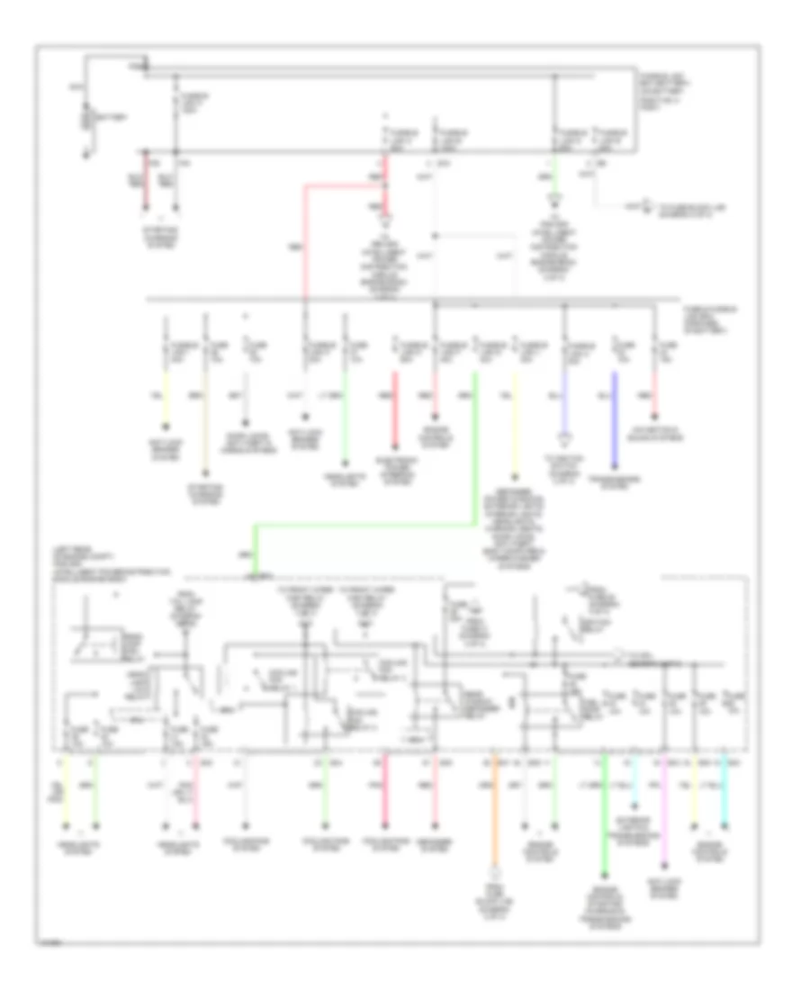 Power Distribution Wiring Diagram 1 of 3 for Nissan NV200 S 2014