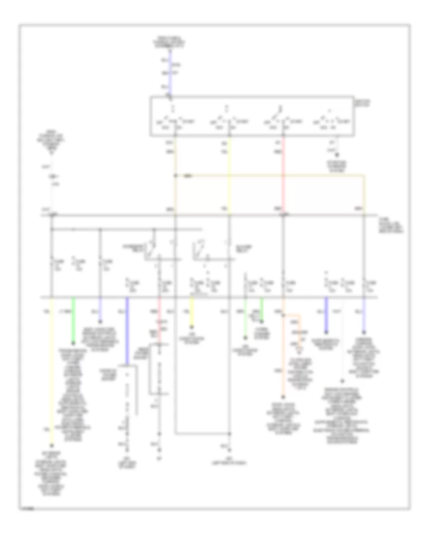 Power Distribution Wiring Diagram 2 of 3 for Nissan NV200 S 2014