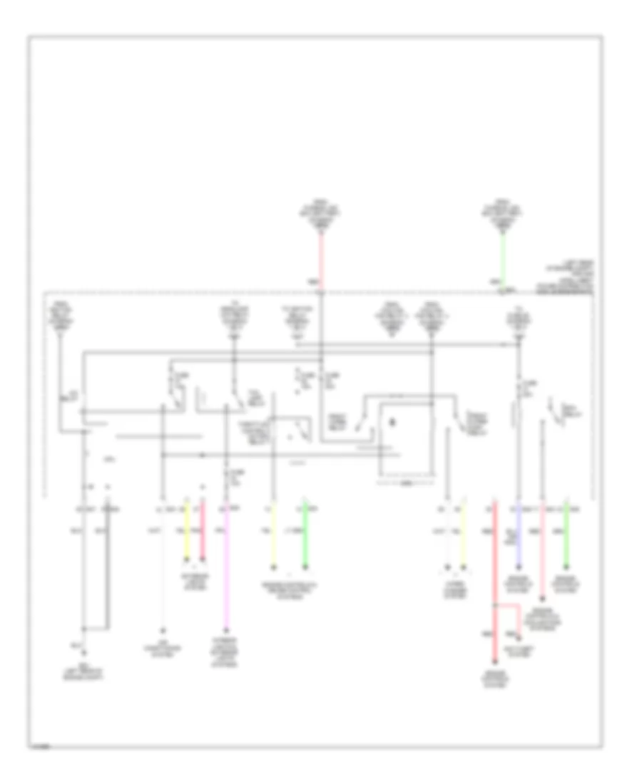 Power Distribution Wiring Diagram (3 of 3) for Nissan NV200 S 2014