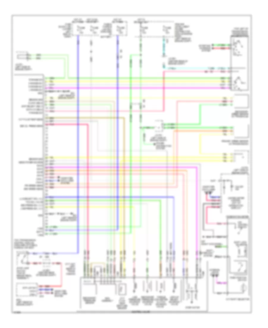 Transmission Wiring Diagram for Nissan NV200 S 2014