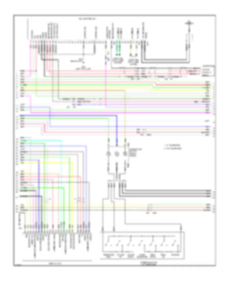 Base Radio Wiring Diagram Except Convertible with Color Display 2 of 4 for Nissan Murano S 2012