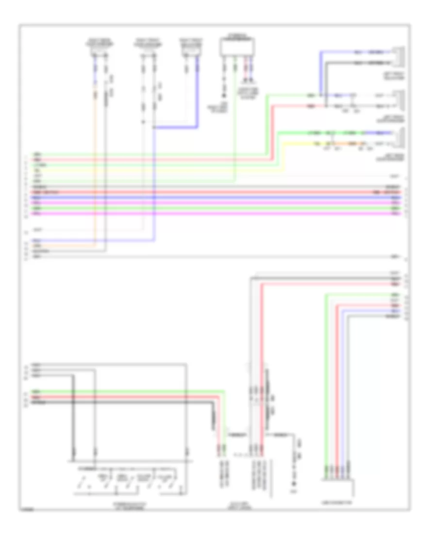 Base Radio Wiring Diagram Except Convertible with Color Display 3 of 4 for Nissan Murano S 2012