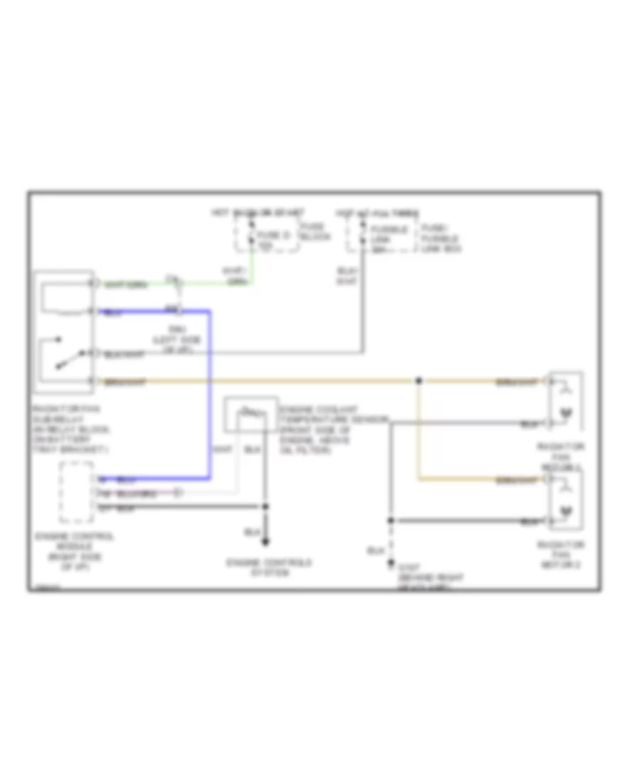 2 0L Cooling Fan Wiring Diagram M T for Nissan Sentra SE R 1993