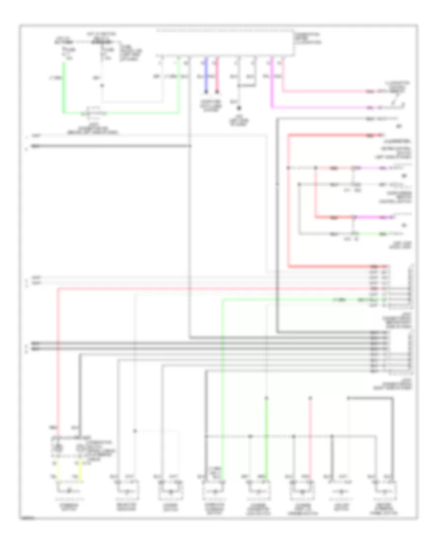 Instrument Illumination Wiring Diagram 2 of 2 for Nissan Leaf SL 2013