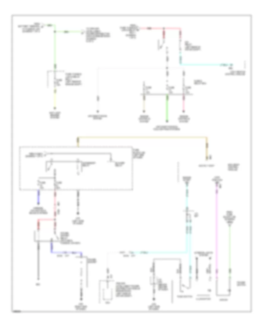 Power Distribution Wiring Diagram (2 of 3) for Nissan Leaf SL 2013