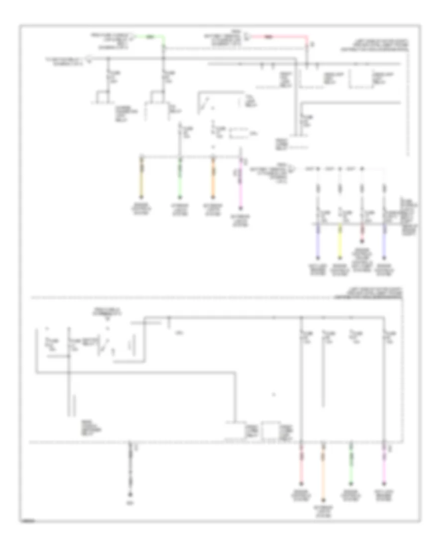 Power Distribution Wiring Diagram 3 of 3 for Nissan Leaf SL 2013