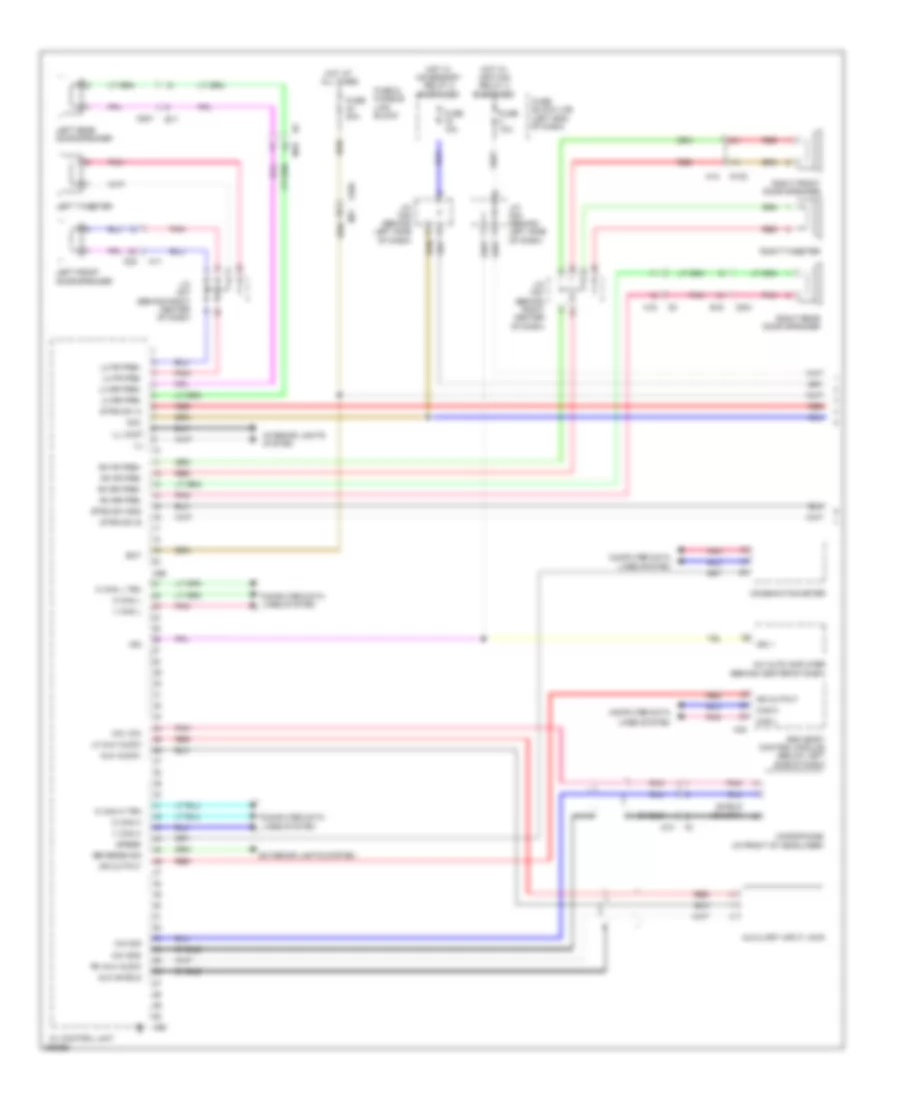 Base Radio Wiring Diagram with Navigation 1 of 3 for Nissan Leaf SL 2013