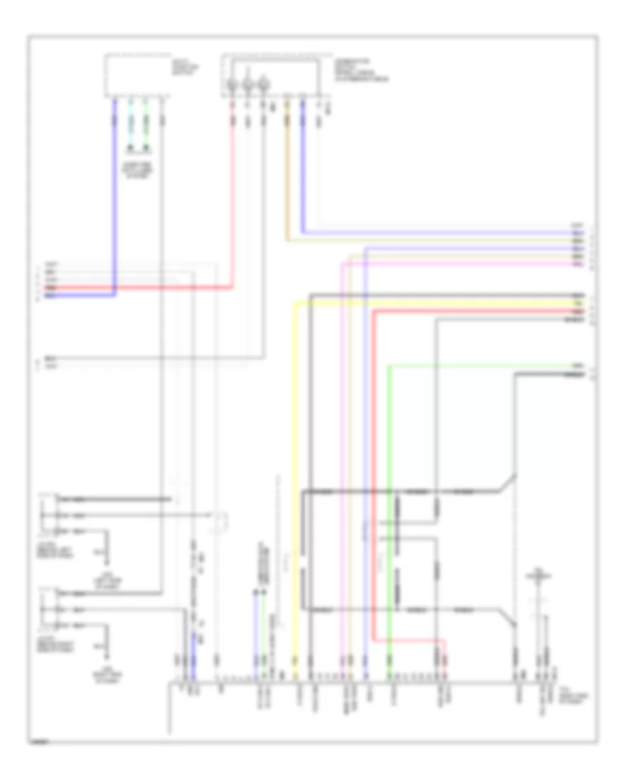 Base Radio Wiring Diagram, with Navigation (2 of 3) for Nissan Leaf SL 2013
