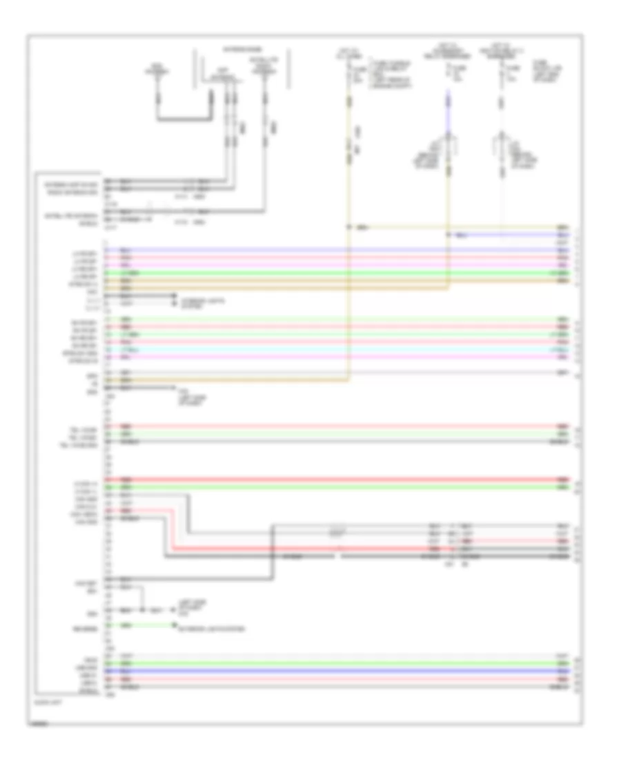 Base Radio Wiring Diagram, without Navigation (1 of 3) for Nissan Leaf SL 2013