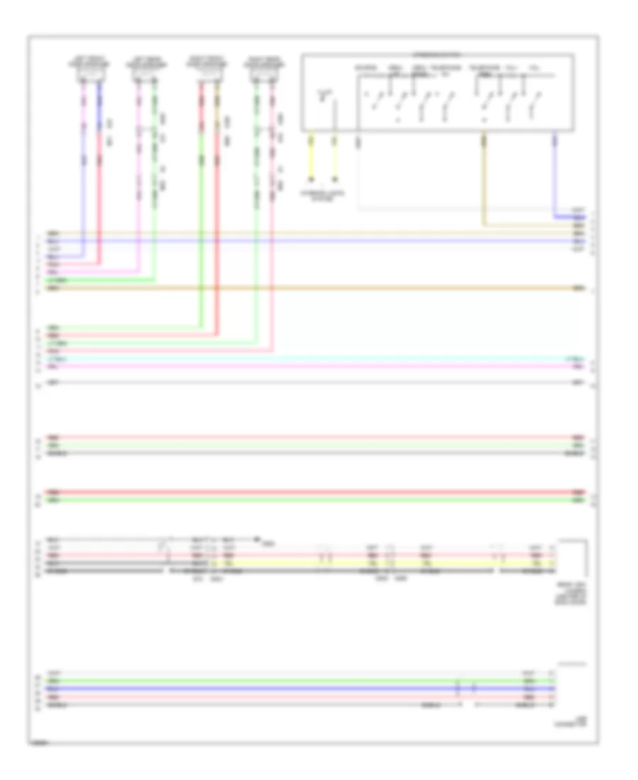 Base Radio Wiring Diagram, without Navigation (2 of 3) for Nissan Leaf SL 2013